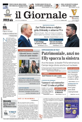 Cover of Il Giornale (Italy)