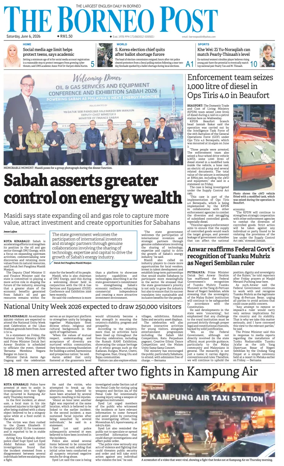 Cover of The Borneo Post (Sabah)