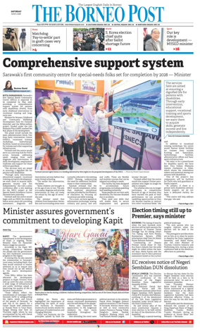 Cover of The Borneo Post (Sarawak)