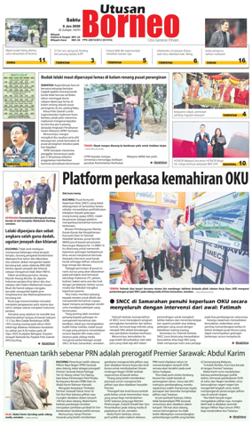 Cover of Utusan Borneo (Sarawak)