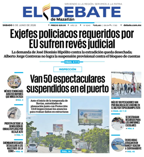 Cover of El Debate de Mazatlan