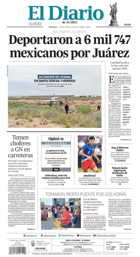 Cover of El Diario de Juarez