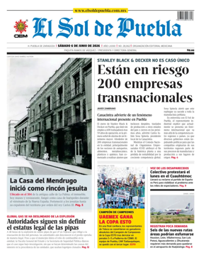 Cover of El Sol de Puebla