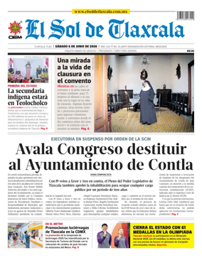 Cover of El Sol de Tlaxcala