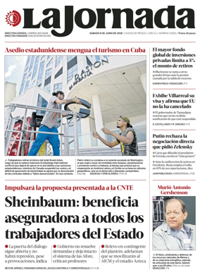 Cover of La Jornada