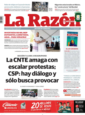 Cover of La Razon de Mexico