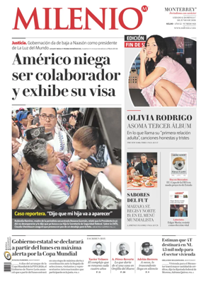 Cover of Milenio Monterrey