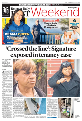 Cover of Rotorua Daily Post
