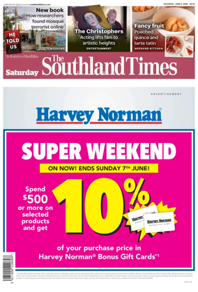 Cover of The Southland Times
