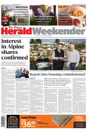 Cover of The Timaru Herald