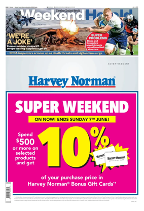 Cover of Weekend Herald