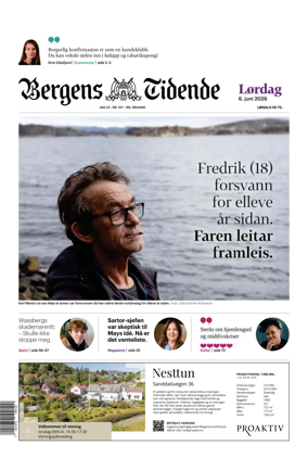 Cover of Bergens Tidende