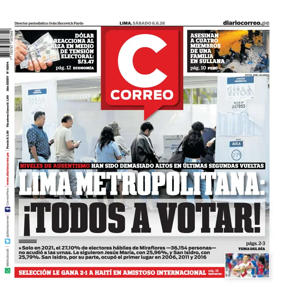 Cover of Diario Correo