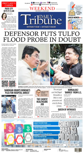 Cover of Daily Tribune (Philippines)