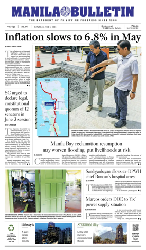 Cover of Manila Bulletin