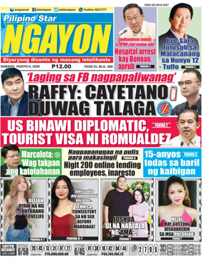 Cover of Pilipino Star Ngayon