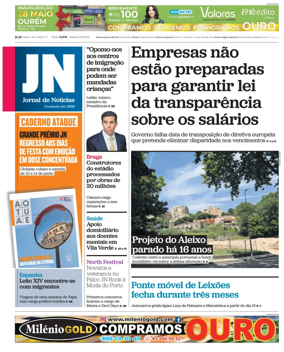 Cover of Jornal de Noticias