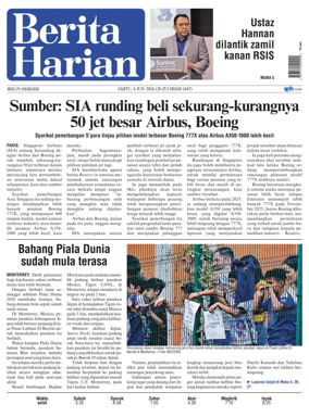 Cover of Berita Harian