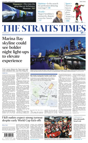 Cover of The Straits Times