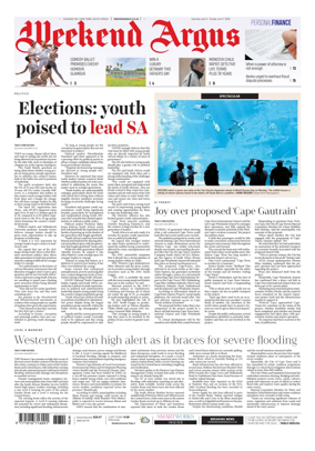 Cover of Weekend Argus (Saturday Edition)