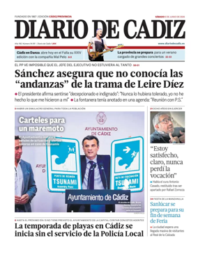 Cover of Diario de Cadiz