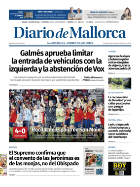 Cover of Diario de Mallorca