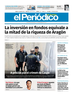 Cover of El Periodico Aragon