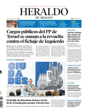 Cover of Heraldo de Aragon