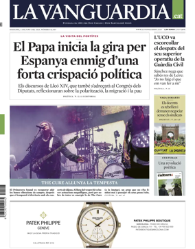 Cover of La Vanguardia (Catalonia - 1st edition)