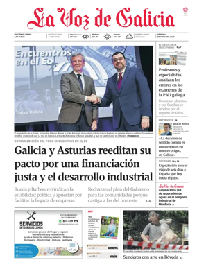Cover of La Voz de Galicia (Monforte)
