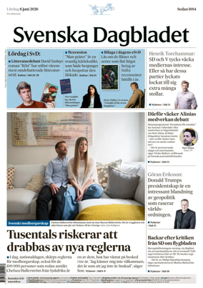 Cover of Svenska Dagbladet