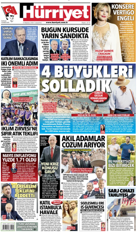 Cover of Hurriyet