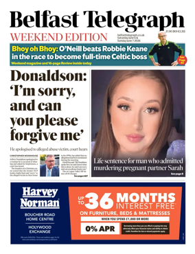 Cover of Belfast Telegraph
