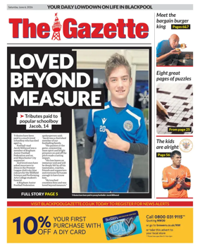 Cover of Blackpool Gazette