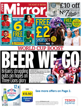 Cover of Daily Mirror