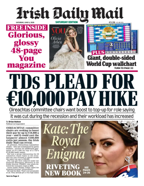 Cover of Irish Daily Mail