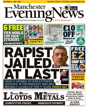 Cover of Manchester Evening News