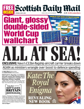 Cover of Scottish Daily Mail