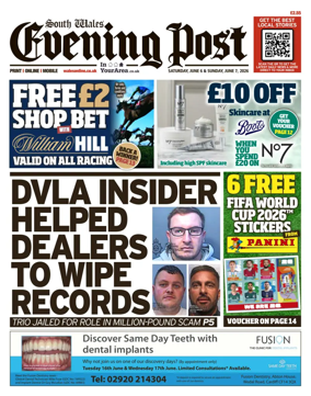 Cover of South Wales Evening Post