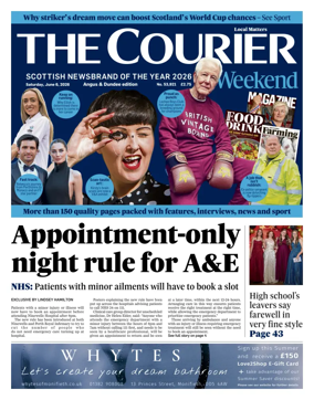 Cover of The Courier & Advertiser (Angus and Dundee)