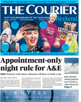 Cover of The Courier & Advertiser (Perth and Perthshire Edition)