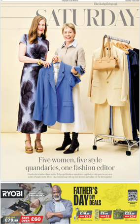 Cover of The Daily Telegraph – Saturday Supplement