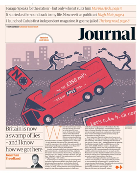 Cover of The Guardian e-paper Journal