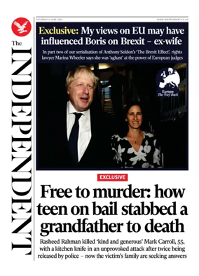 Cover of The Independent