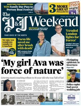 Cover of The Press and Journal (Inverness Highlands and Islands)