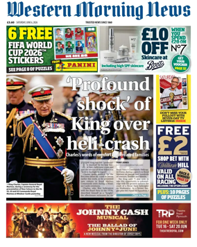 Cover of Western Morning News (Saturday)