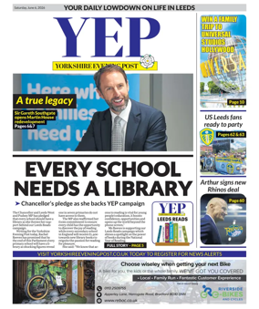 Cover of Yorkshire Evening Post