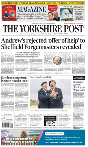 Cover of Yorkshire Post