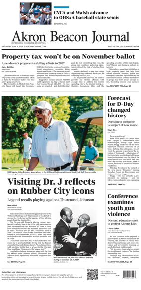 Cover of Akron Beacon Journal