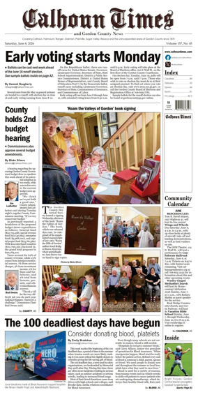 Cover of Calhoun Times